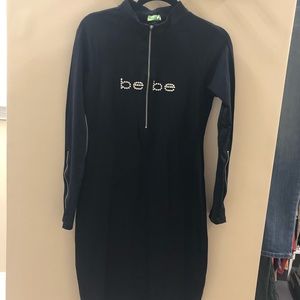 Bebe Fitted Nylon and Spandex dress